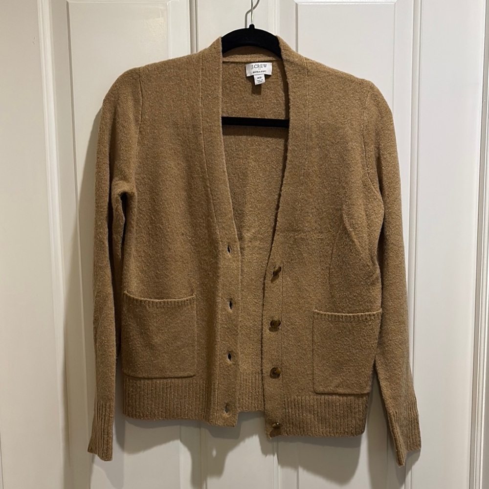 Cozy Tan Cardigan Sweater